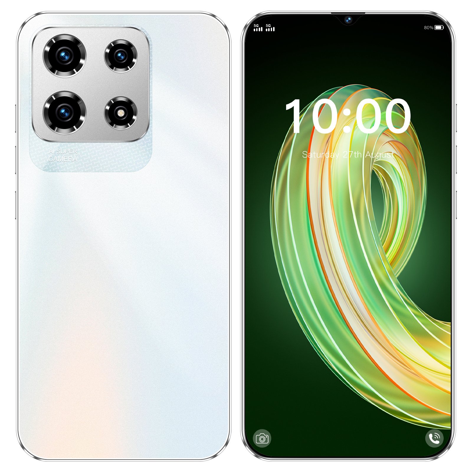 HSDF-Note30 Pro mode 16GB+1TB 6.8-inch 5G Camera 72MP+108MP Android 14 Fingerprint unlock smart phone